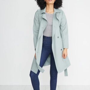 Marine Later Kelly Trench Coat Green